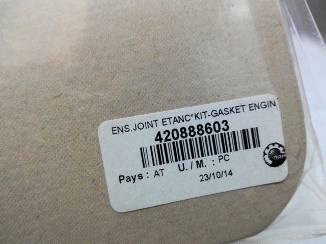 Fits BRP BRP BRP KIT Gasket Engine, OEM Part # 420888603