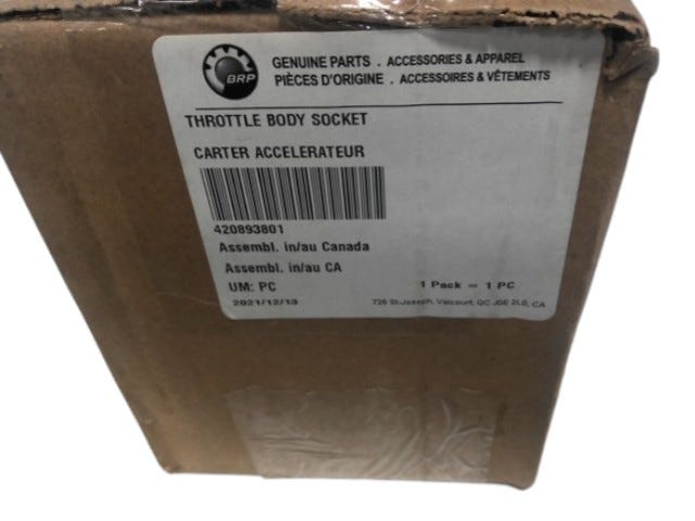Fits BRP BRP BRP Throttle BODY Socket, OEM Part # 420893801