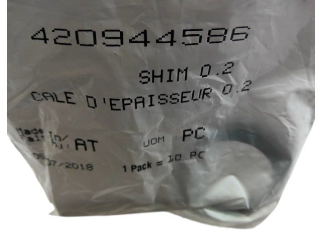 Fits 2008-2009 Ski-Doo Skandic Tundra / Freestyle SESSION 300F SHIM 0.2, OEM Part # 420944586