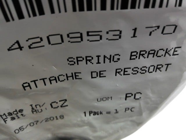 Fits 2008-2009 Ski-Doo Skandic Tundra / Freestyle SESSION 300F Spring Bracket, OEM Part # 420953170