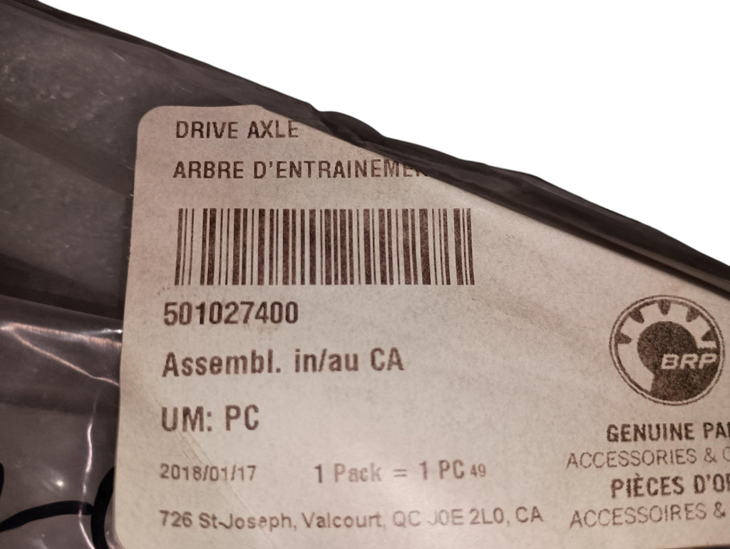 2008-2009 Fits Ski-Doo Back Country/ Gsx Fan Drive Axle, OEM Part # 501027400 - Vintage image