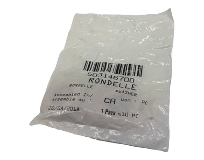 Fits Ski-Doo Washer, OEM Part # 503146700