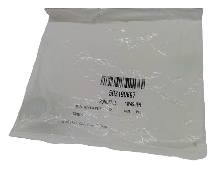 Fits Ski-Doo Washer, OEM Part # 503190697