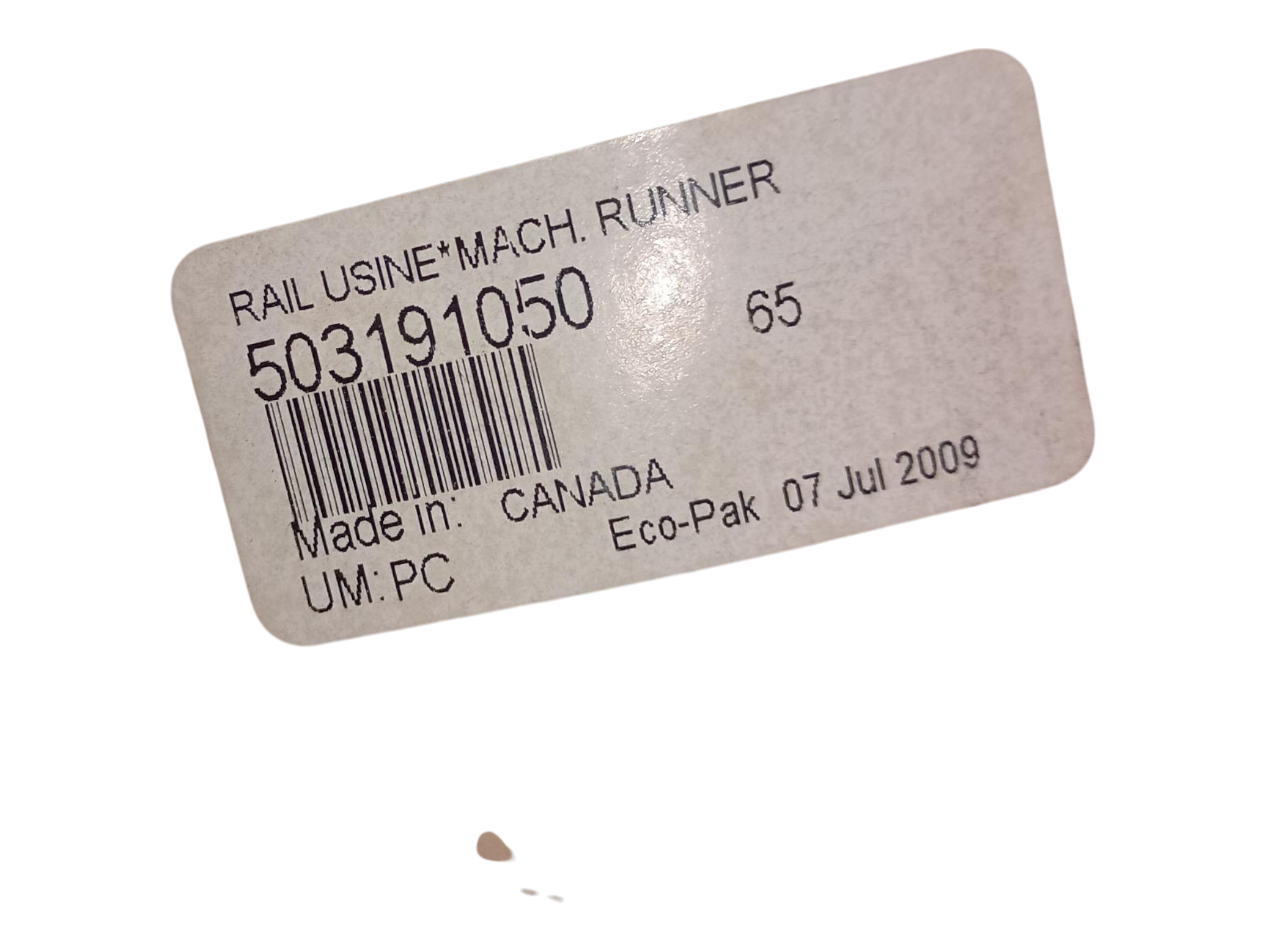 Fits Ski-Doo Runner 151", OEM Part # 503191050 - Vintage image