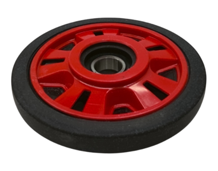 2011 Fits Ski-Doo 800R Etec Wheel 141 Mm Ass'y, Red, OEM Part # 503192441 - Vintage image