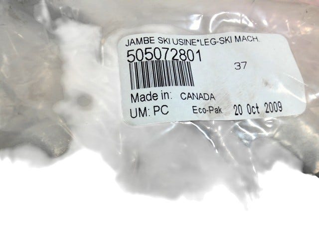 Fits 2010 Ski-Doo MX Z X 600RS / Summit HillClimb LH SKI LEG, OEM Part # 505072801