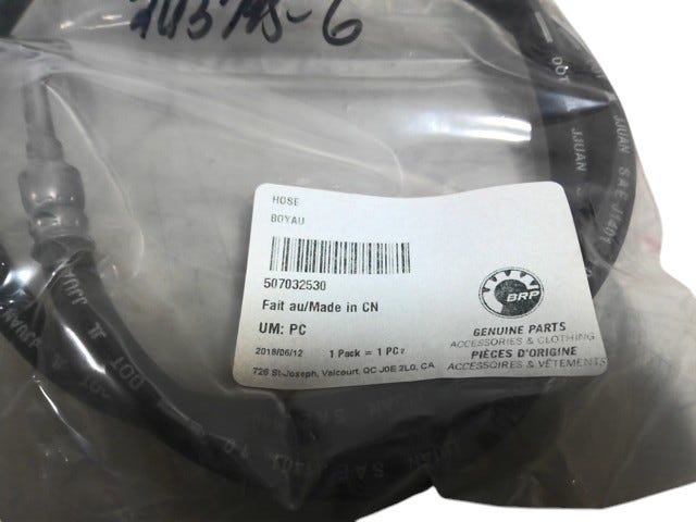 Fits 2012 Ski-Doo Skandic SWT 600 ACE (4-strokes) / Skandic SWT 600 H.O. E-TEC HOSE, OEM Part # 507032530