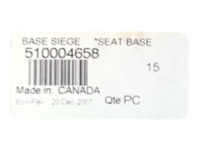 Fits 2008-2009 Ski-Doo MX Z 550X / Summit Adrenaline 600HO SDI SEAT BASE, OEM Part # 510004658