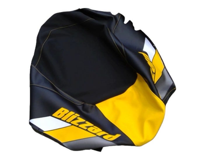 Fits BRP SEAT Cvr, BLK W/yellow INS, OEM Part # 510006107