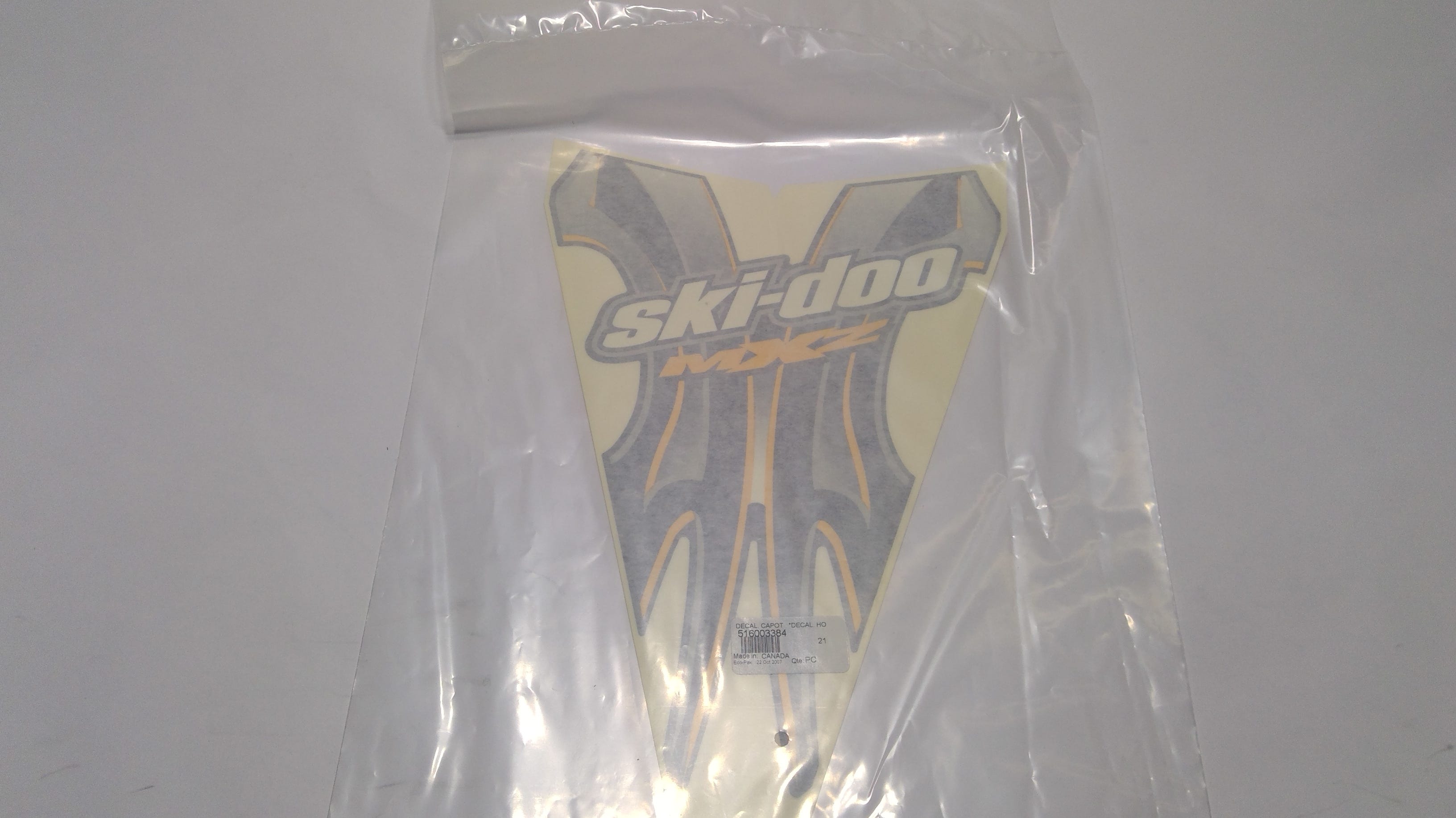 Fits Ski-Doo Decal HOOD, OEM Part # 516003384