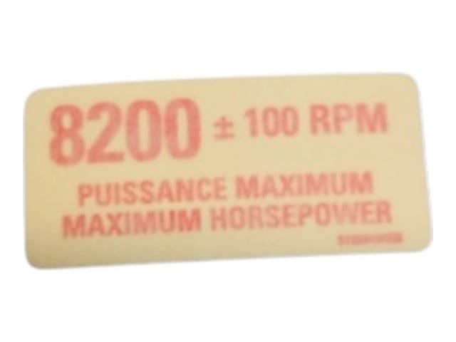 Fits 2009-2010 Ski-Doo Summit Everest 800R PTEK / Summit HillClimb Decal RPM Maximum Horsepow, OEM Part # 516004045