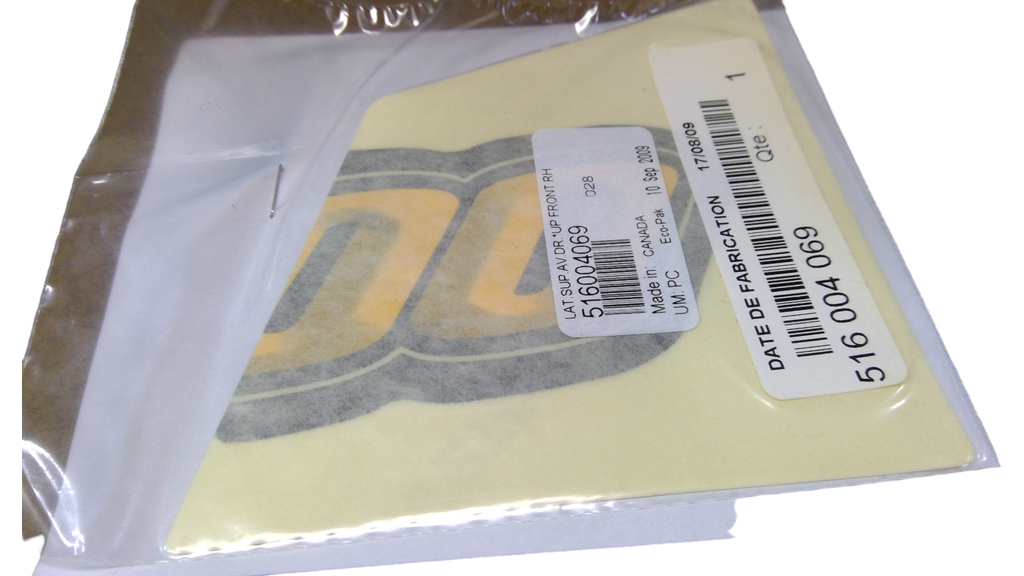 Fits 2010 Ski-Doo MX Z Adrenaline 1200 / Renegade Adrenaline 1200 RH Front Upper Side Decal, OEM Part # 516004069