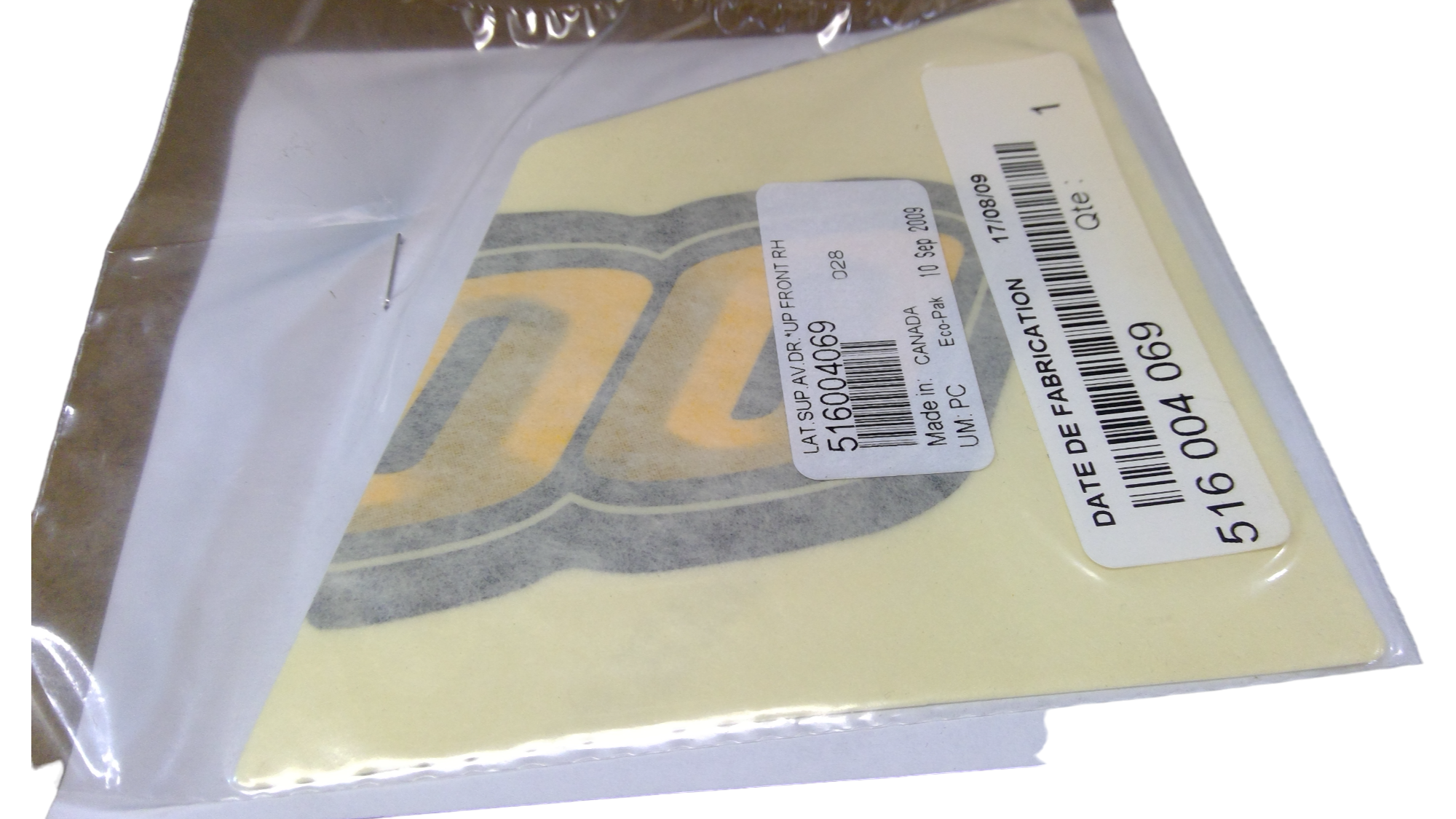 Fits 2010 Ski-Doo MX Z Adrenaline 1200 / Renegade Adrenaline 1200 RH Front Upper Side Decal, OEM Part # 516004069