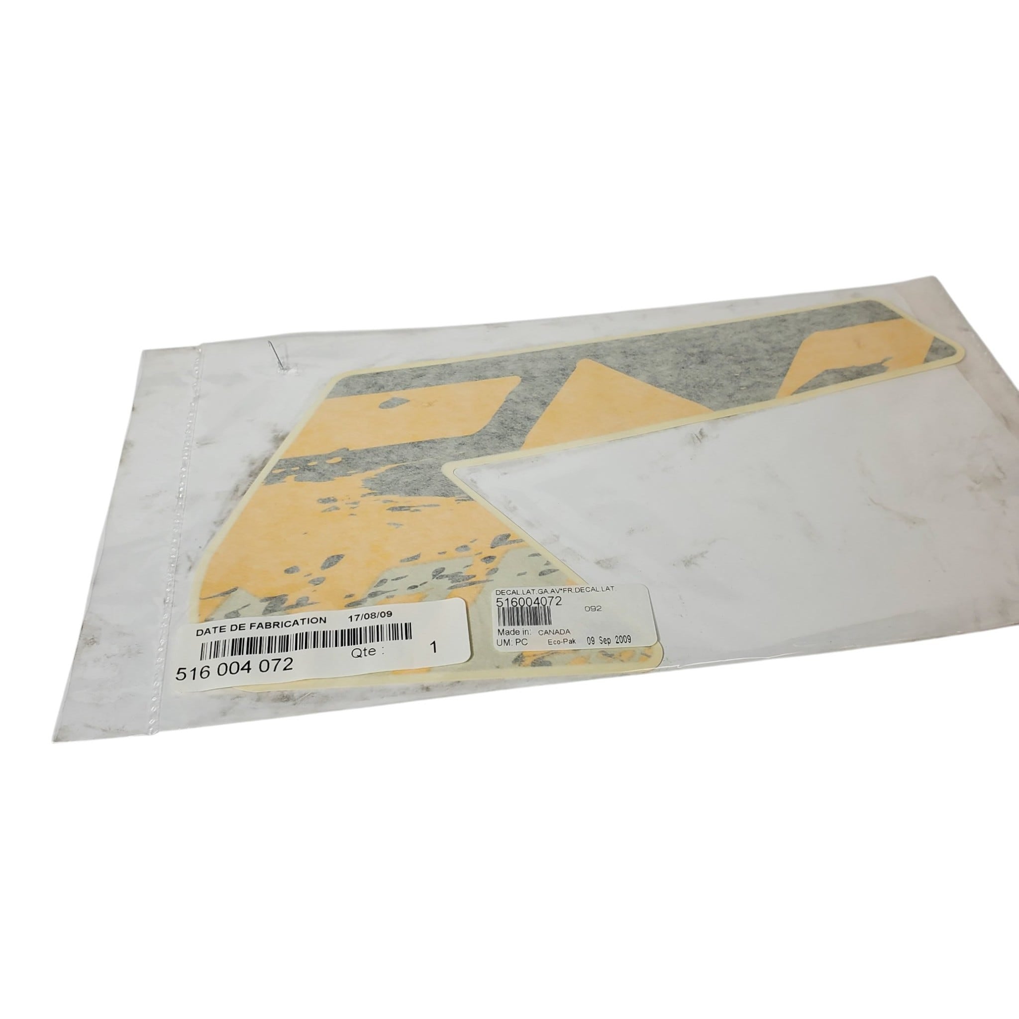 Fits 2010 Ski-Doo Renegade Adrenaline 1200 LH Front SIDE Decal, OEM Part # 516004072