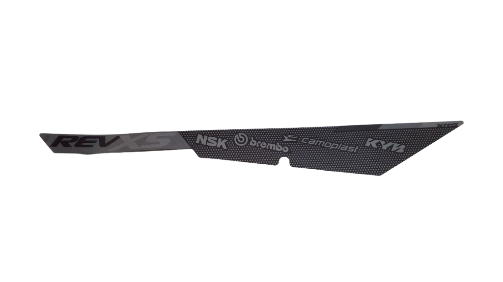 Fits 2015 Ski-Doo MXZ XRS 600HOETEC XS-RS120 / MXZ XRS 800RETEC XS-RS120 RH Frame Decal, OEM Part # 516006927