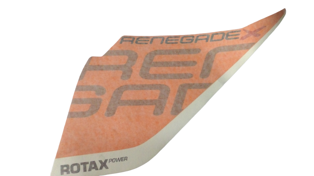 Fits 2017 Ski-Doo RENEGADE - 2-STROKE - 850 E-TEC Decal LH, OEM Part # 516008126