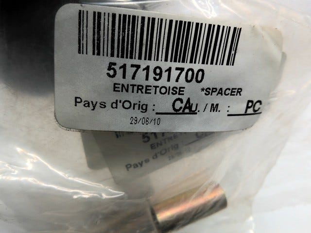 Fits BRP BRP BRP Spacer, OEM Part # 517191700