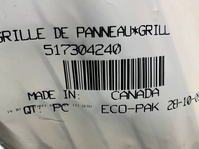 Fits 2009-2010 Ski-Doo Grand-Touring SE 1200 / GSX LE 1200 Grill, OEM Part # 517304240