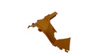 2011 Fits Ski-Doo E-TEC RH Moulding Panel, Alloy Orange, OEM Part # 517304619