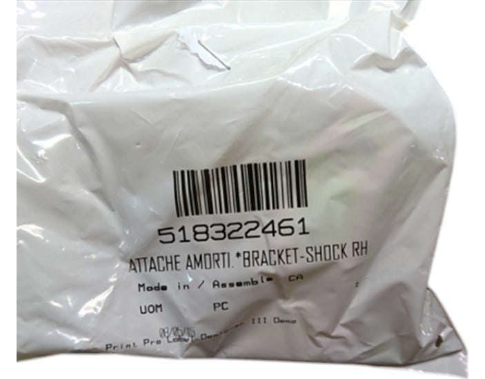 Fits BRP Shock Bracket RH, OEM Part # 518322461