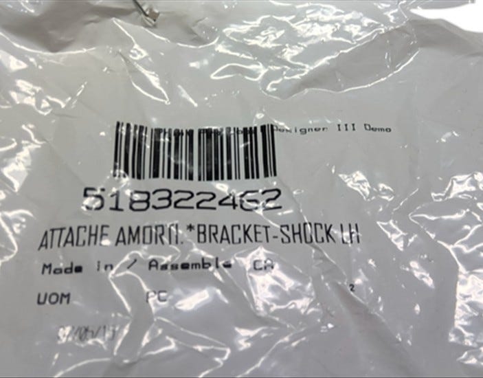 Fits BRP Shock Bracket LH, OEM Part # 518322462