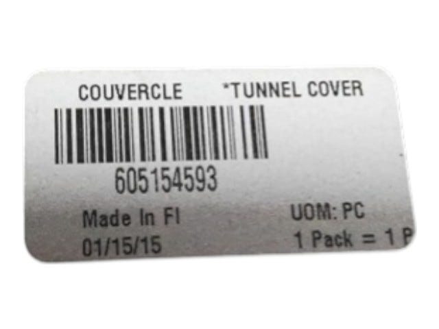 Fits 2008 Ski-Doo Skandic SWT 550F / Skandic SWT V-800 Tunnel Cover, OEM Part # 605154593
