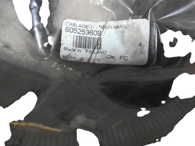 Fits Sea-Doo Sea-Doo Sea-Doo Wiring Harness, OEM Part # 605253609