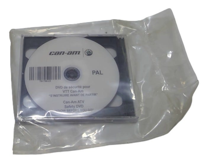 Fits 2018 Can-Am 1- Outlander 6X6 T3 650 EFI / 2- Outlander 6X6 T3 EFI DVD NTSC, OEM Part # 704700165