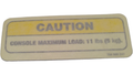 Can-Am Caution Decal, Console LOA, OEM Part # 704900247