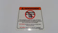 Can-Am Warning Decal, Under 16 YE, OEM Part # 704900436