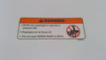 Can-Am Warning Label, Passenger, OEM Part # 704900757