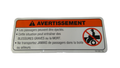 Can-Am Warning Label, Passenger, OEM Part # 704900758