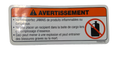 Can-Am Warning Label, Flamable, OEM Part # 704900760