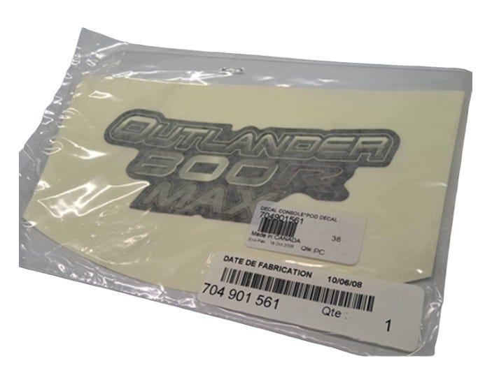 Fits Can-Am Console Decal 800 MAX, OEM Part # 704901561