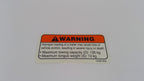 Can-Am Warning Decal, Trailer, OEM Part # 704901905