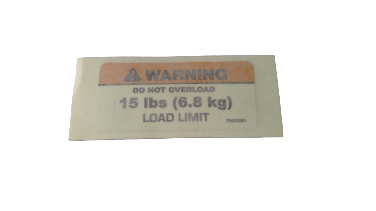 Can-Am REAR Maximum LOAD Decal, OEM Part # 704902091