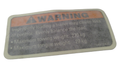 Fits Can-Am Warning Decal, Towing, OEM Part # 704902436