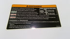 Can-Am Warning Decal, TIRE Pressu, OEM Part # 704902784