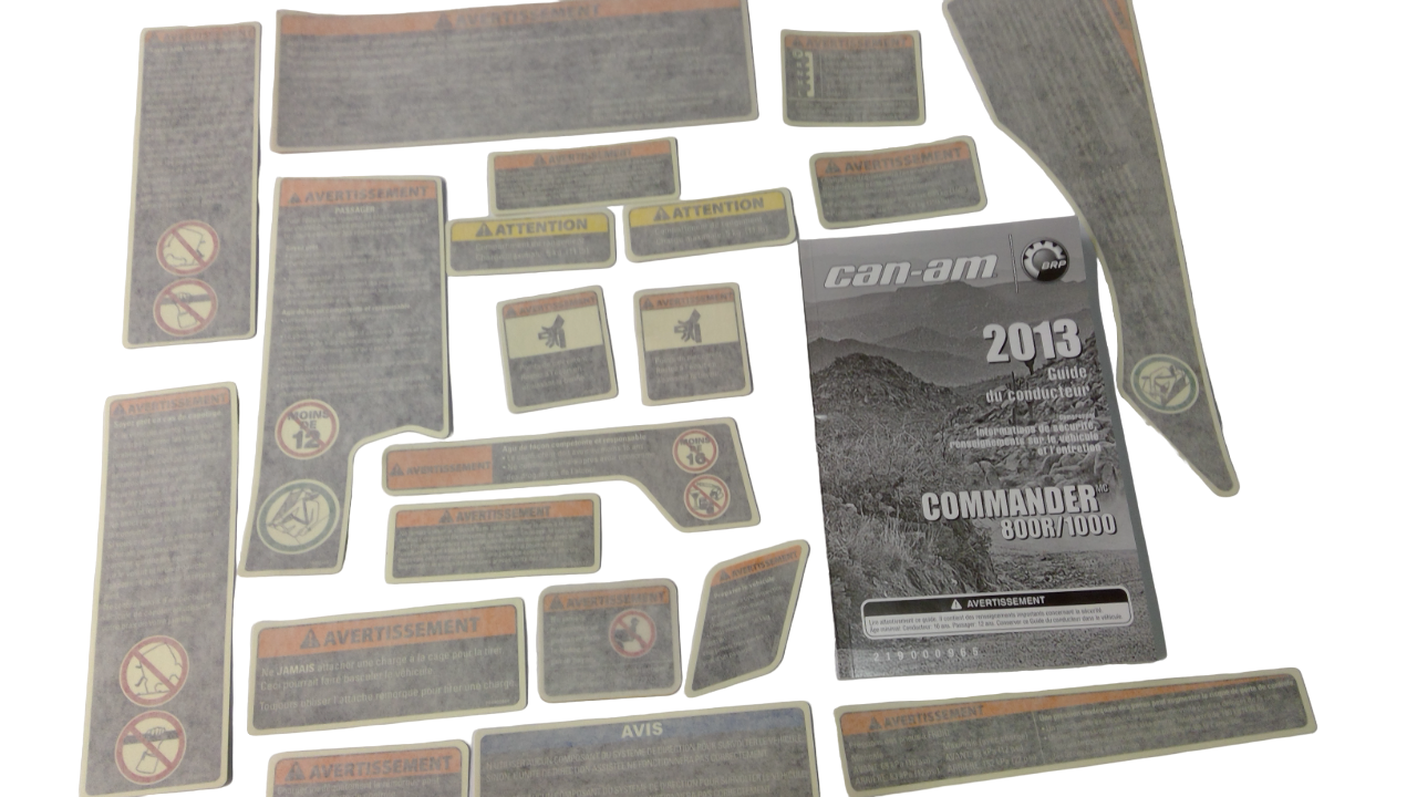 Can-Am Warning KIT, OEM Part # 704903452