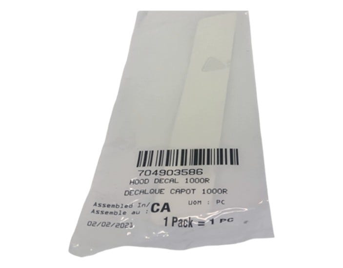 Can-Am HOOD Decal 1000R, OEM Part # 704903586