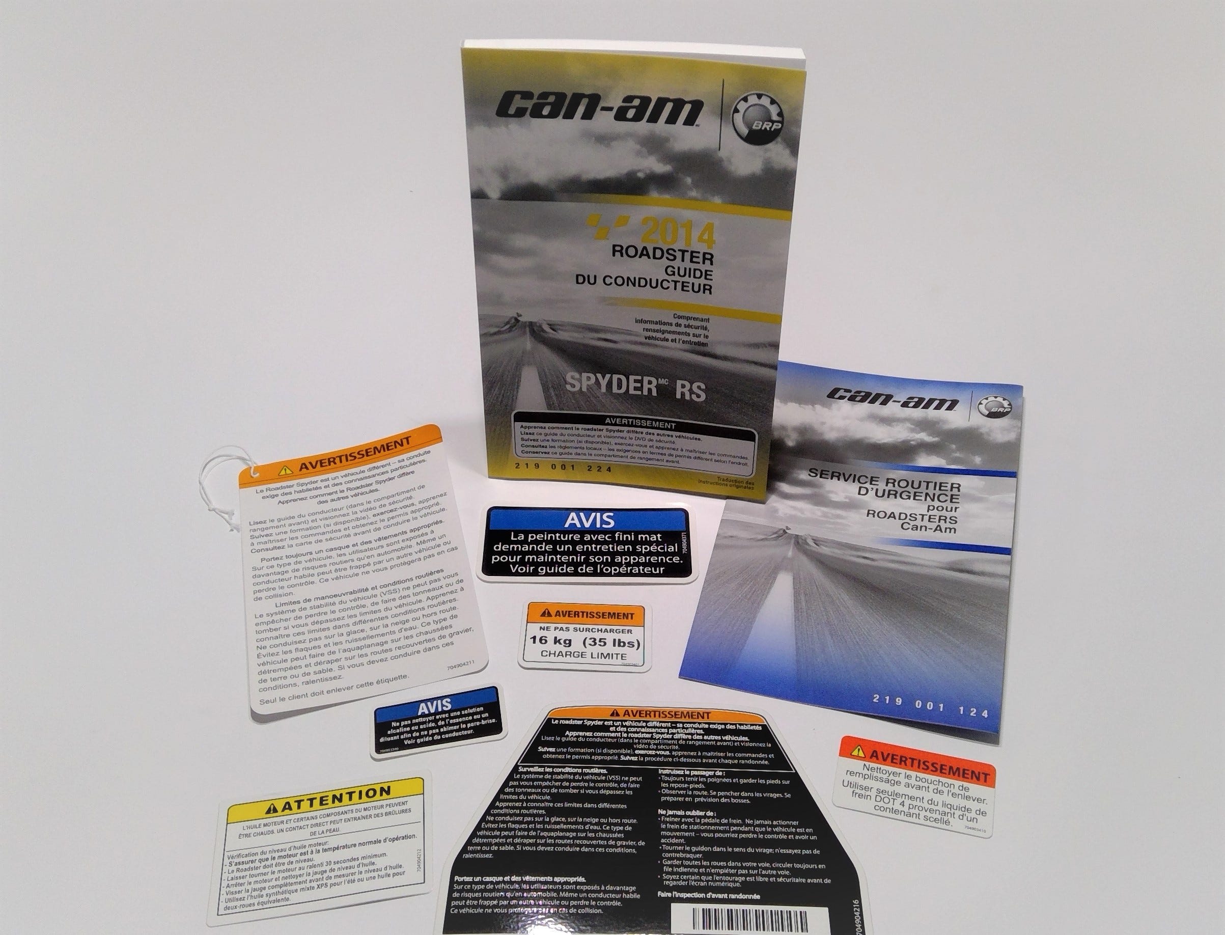Can-Am KIT DOC FR. RS, OEM Part # 704903696