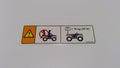 Can-Am Warning Decal, Luggage RAC, OEM Part # 704903949