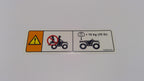 Can-Am Warning Decal, Luggage RAC, OEM Part # 704903949