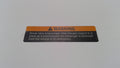 Can-Am Warning Label, OEM Part # 704904094