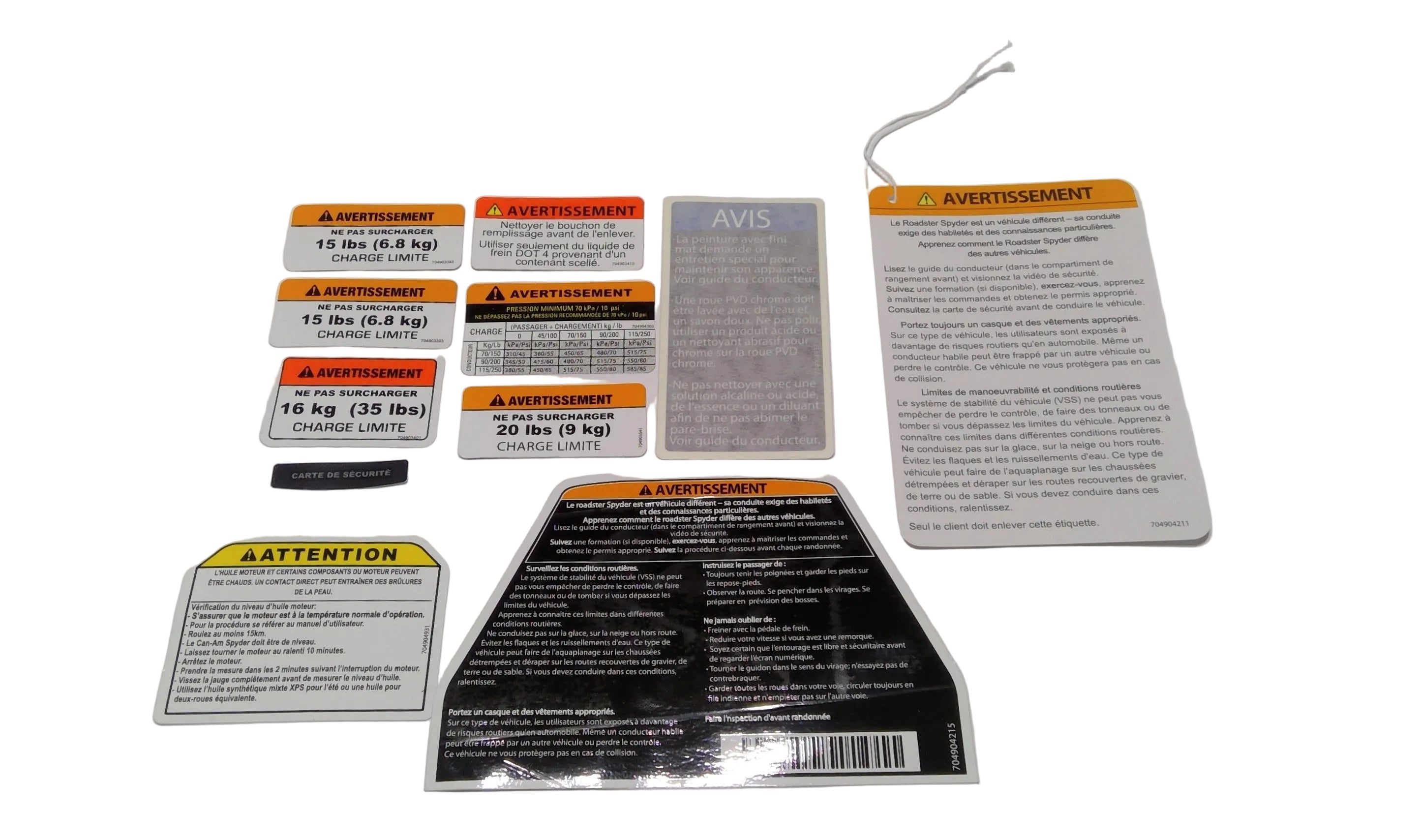 Can-Am French KIT, OEM Part # 704904912