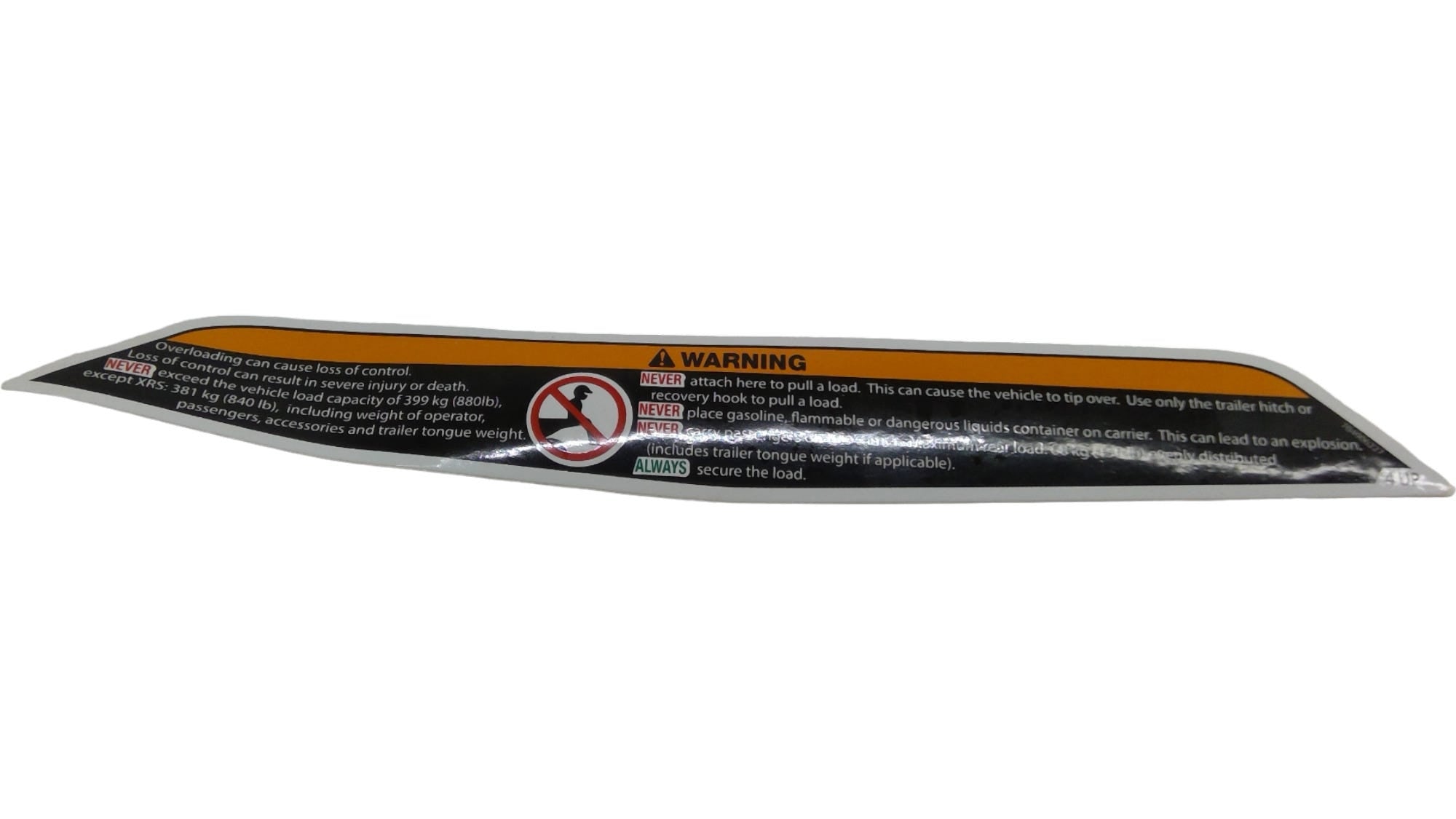 Can-Am Decal Luggage RACK, OEM Part # 704906227