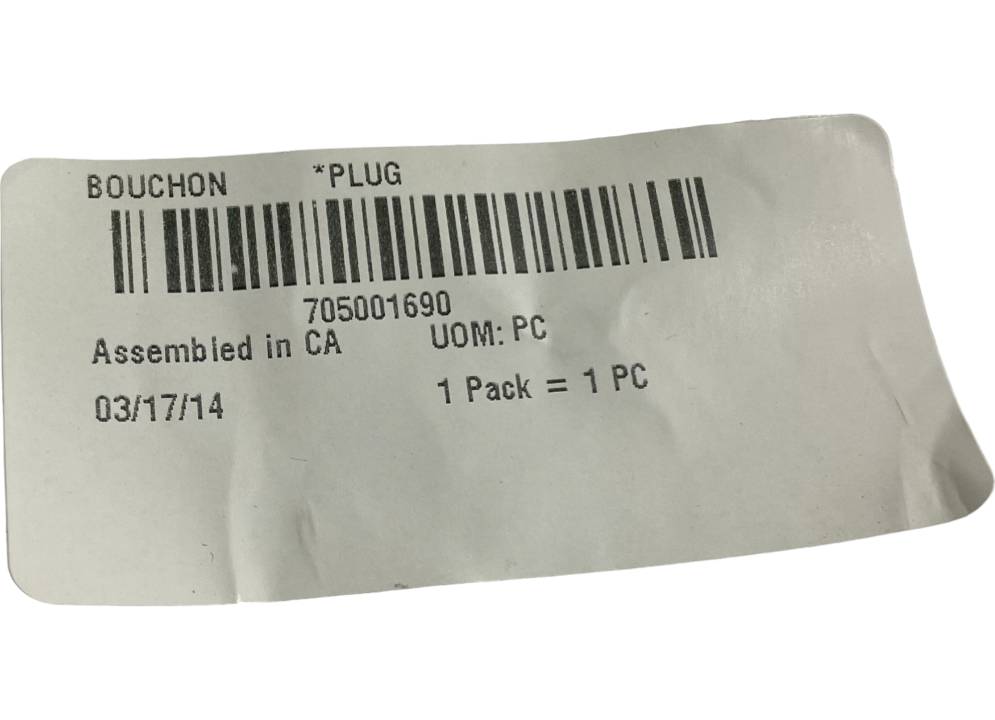 Fits BRP PLUG, OEM Part # 705001690