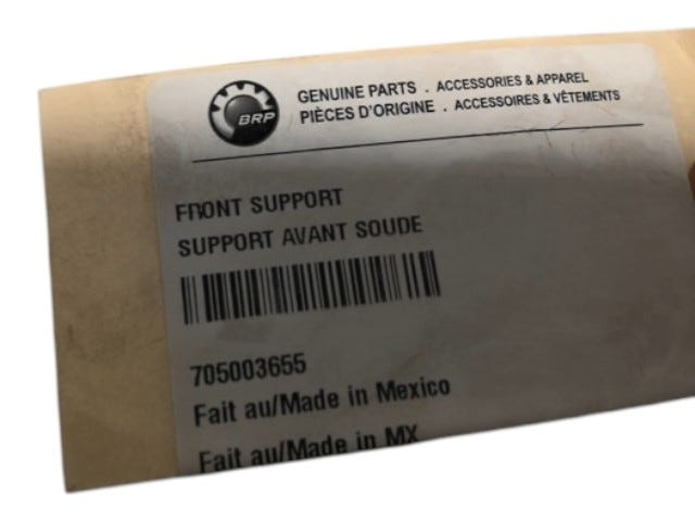 Fits 2010-2015 Can-Am Outlander 400 EFI / Outlander Max 400 EFI Front Support, OEM Part # 705003655