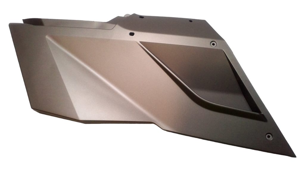 Fits 2015-2016 Can-Am Commander - Commander MAX / Commander MAX 1000_LTD Deep Pewter Satin LH Rear Lat. Panel, OEM Part # 705008355