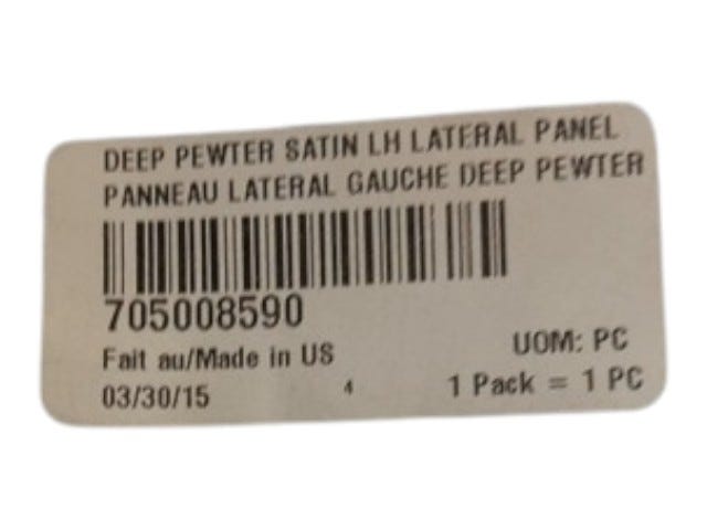Fits 2015-2016 Can-Am 001 - Outlander - 570 EFI DEEP Pewter Satin LH Later, OEM Part # 705008590